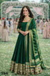 Vedanshi Hit By Nsf Vichitra Silk Work Gown With Dupatta Exporters In India